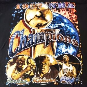 Vintage (BAY CLUB) Chicago Bulls Championship T shirt XXL